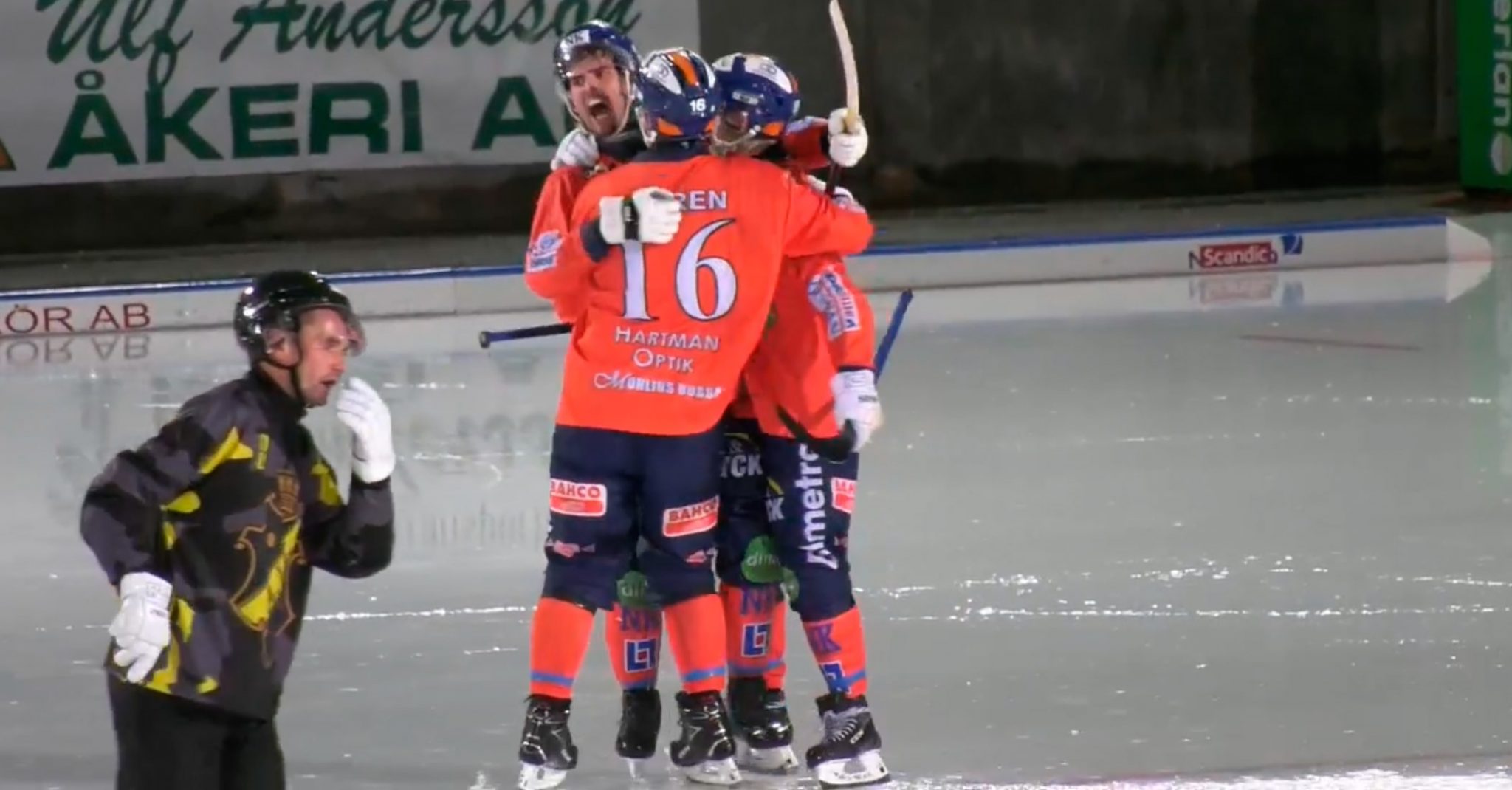 Bollnäs bandy, Bollnäs, bandy, oavgjort resultat mot AIK, AIK, blöt tillställning.